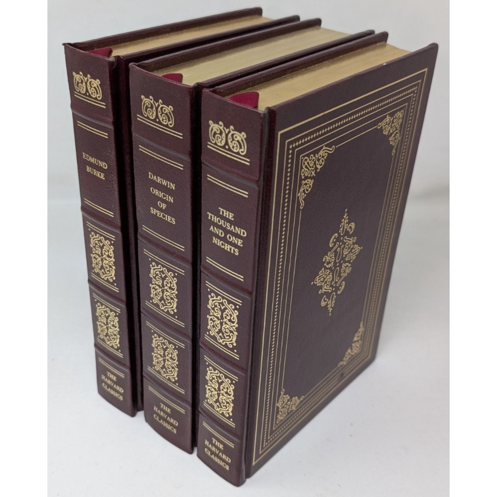 Vintage Harvard Classics Book Lot Edmund Burke Darwin Origin of Species + More